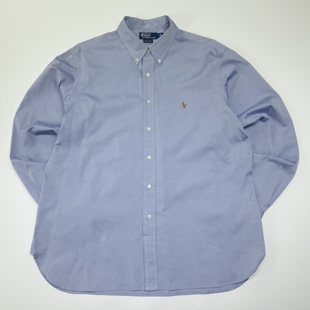 CL898 XL 폴로 00s 멀티포니 클래식 블루 드레스 셔츠 남방