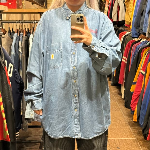 [HI] 칼하트 긴팔셔츠 데님 