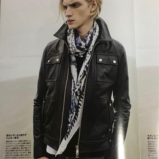 발망 12SS 캠페인 레더 자켓