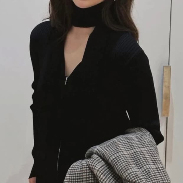 [미 시착 새 상품] 블러썸에이치 컴퍼니 가디건 니트s + 타이