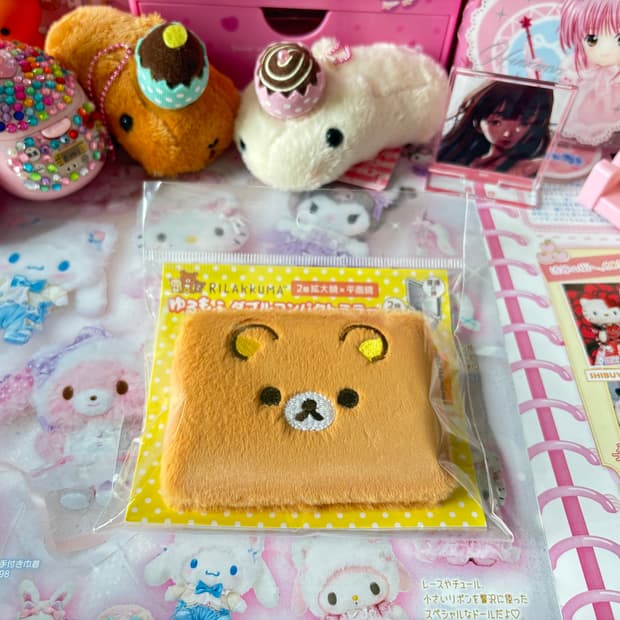 리락쿠마 양면 거울 케이스