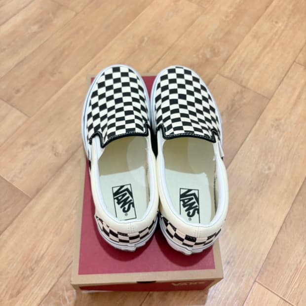 반스 클래식 슬립온 플랫폼 체커보드 265