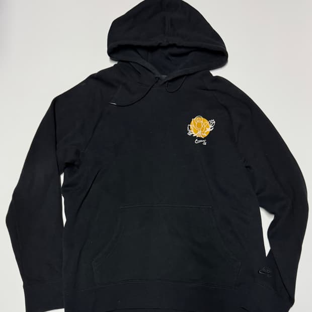 나이키 SB 나염 로고 오버핏 기모 후드티 L ~ XL 블랙