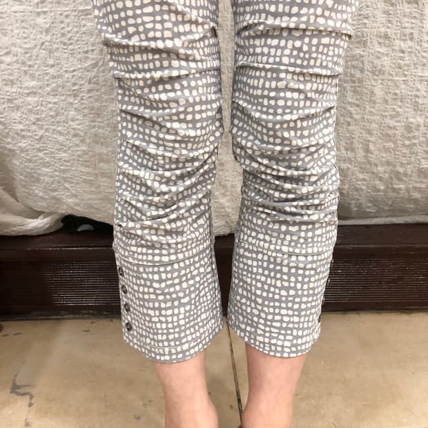 pattern shirred leggings pt