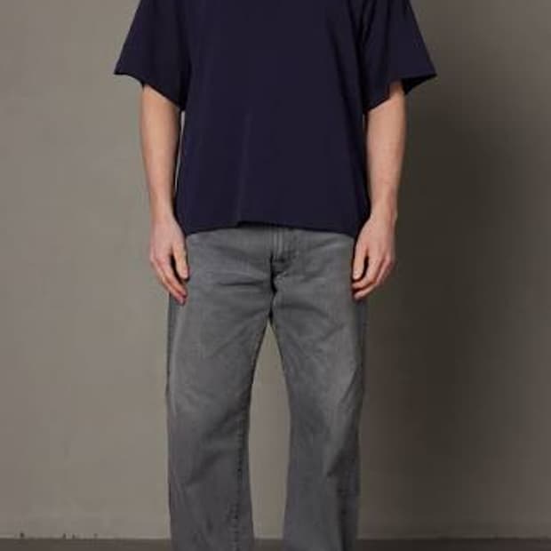 캡틴선샤인 5P 지퍼 프론트 데님 black vintage wash 32