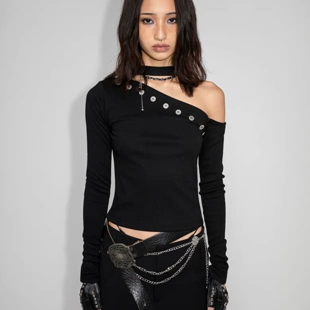 yeel 와이이이엘 언밸런스 버튼 탑