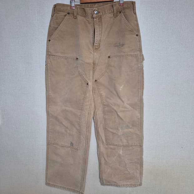 00's 칼하트 carhartt 하드워싱 더블니 팬츠
