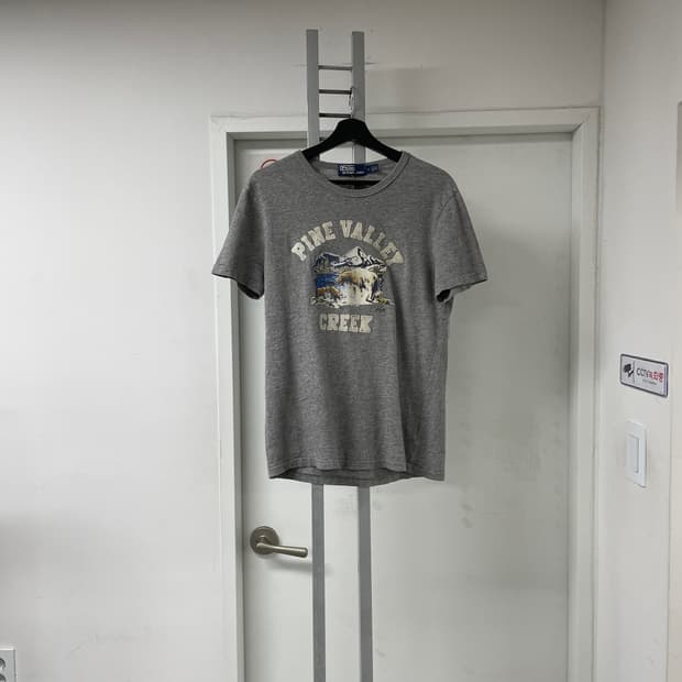 폴로 랄프로렌 그레이 반팔 티셔츠 M