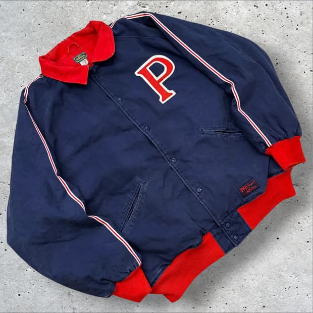 [5XL] STALL AND DEAN PENN 바시티 점퍼 E688
