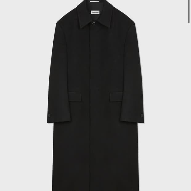 [M] 구민성 캐시미어 맥 코트 블랙