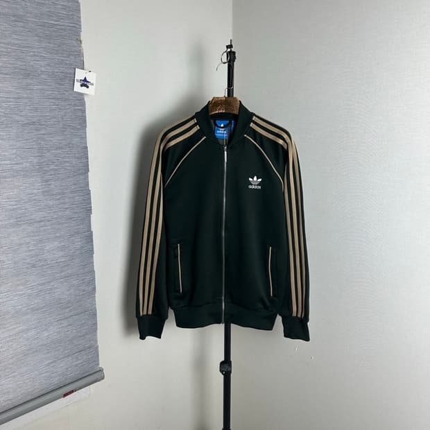 아디다스 희귀 말차 다크그린 골드 져지 트랙탑