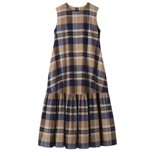 무인양품 체크 원피스