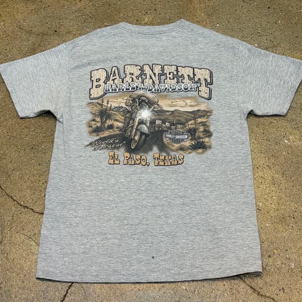 미국 빈티지 할리데이비슨 주머니 반팔티