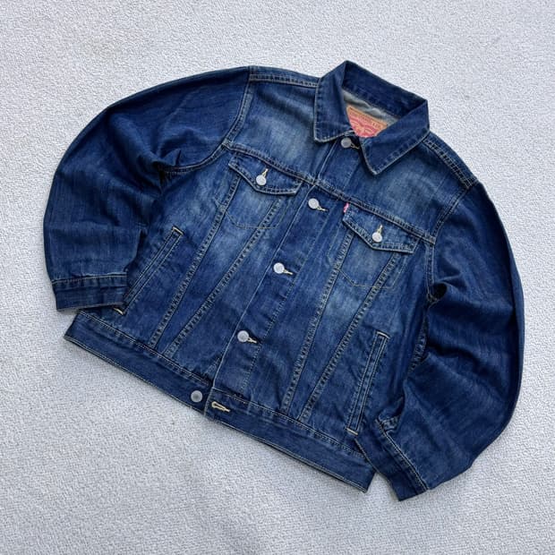 L 리바이스 키즈 데님 트리커 자켓 0429E