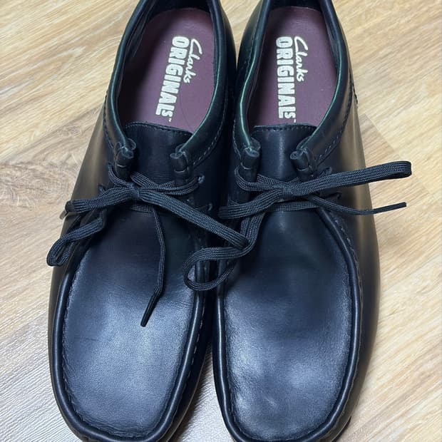 [UK9.5] 클락스 왈라비 고어텍스 레더 블랙