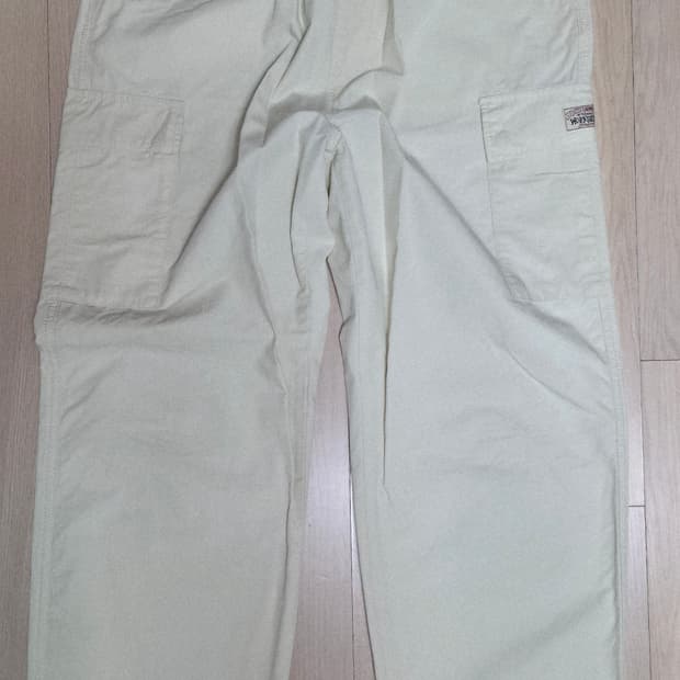 스투시 립스탑 카고 비치 팬츠 크림 L