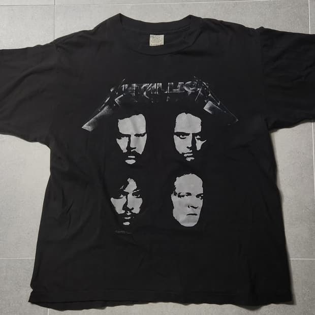 1991 black album 메탈리카 투어 밴드티