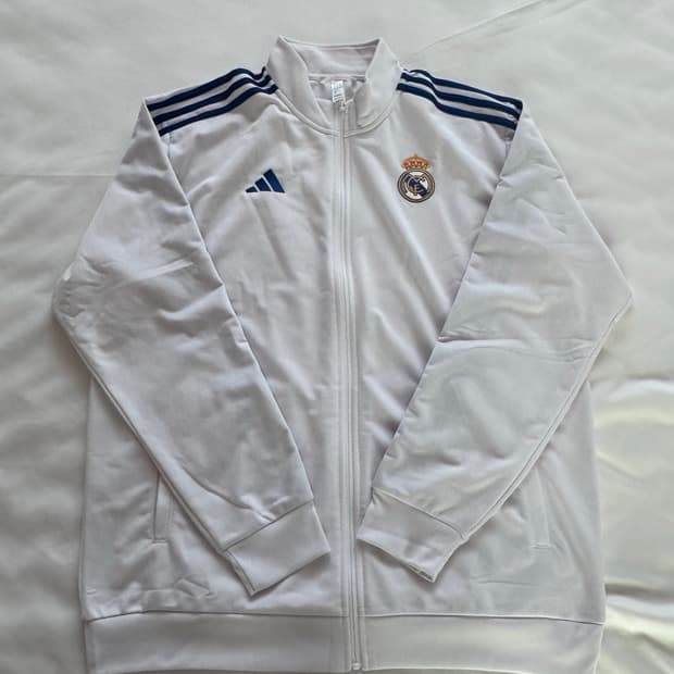 아디다스 레알 마드리드 DNA 화이트 트랙탑 