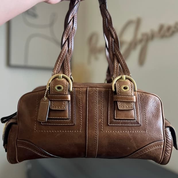 [OS] Vintage Coach SoHo MIA Tobacco Brow