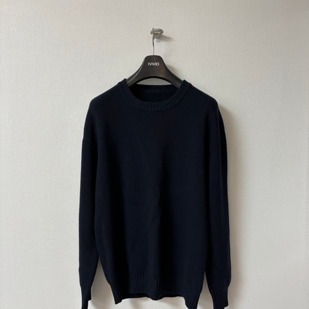 [L] YOUTH 유스 오버사이즈드 스웨터 네이비