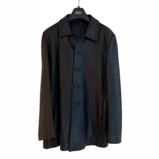 양가죽 레더 코트