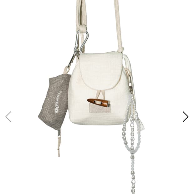 파히섬 탠스댄스 미니 키링 백 아이보리