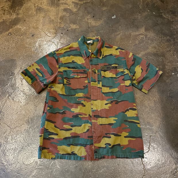 90s Belgian ARMY 직소패턴 컴벳셔츠 L