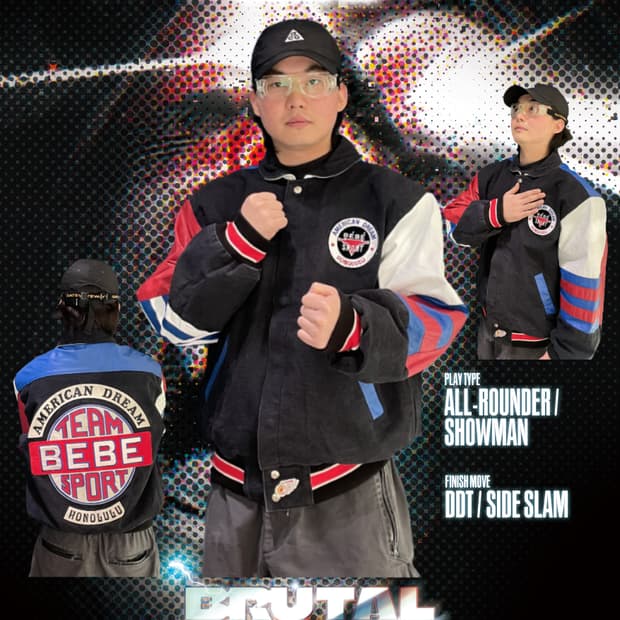 90's Jeff Hamilton 베베 스포츠 레이싱 레더 자켓 M