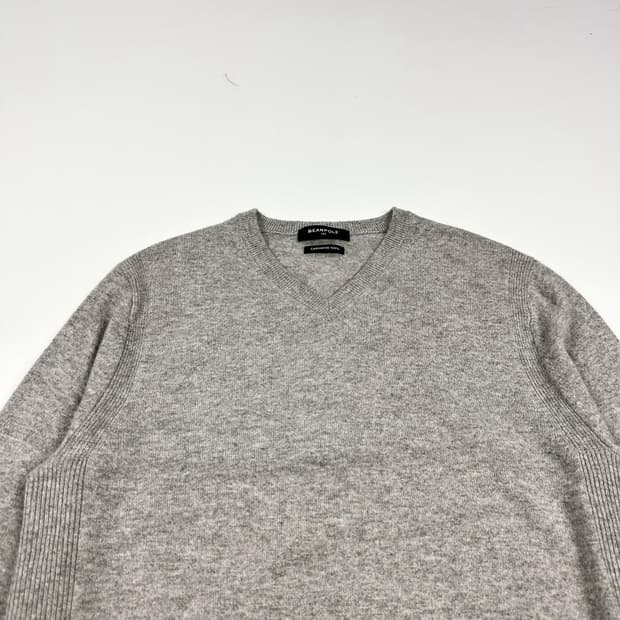빈폴 클래식 로고 그레이 캐시미어 니트 (L)