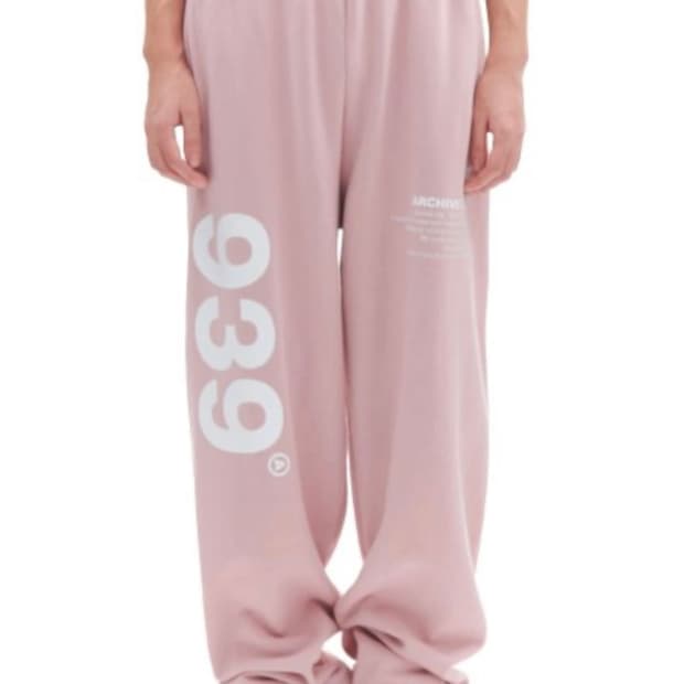 아카이브 볼드 939 로고 조거팬츠 핑크 (기모)