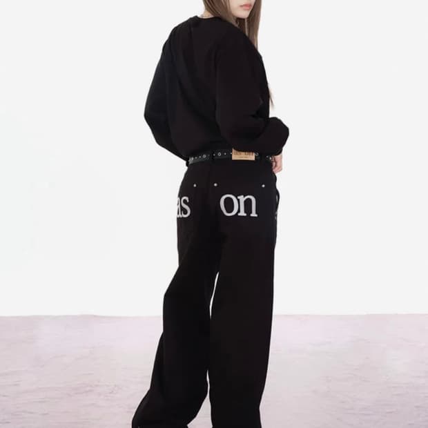 애즈온 스모그 와이드팬츠 S