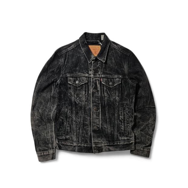 리바이스 흑청 트러커 청자켓 S 95