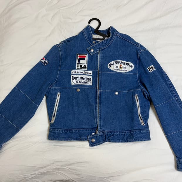 헤리티지플로스 x휠라 콜라보 라이딩 자켓