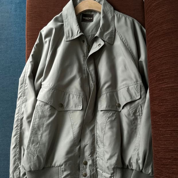 High count poly design blouson