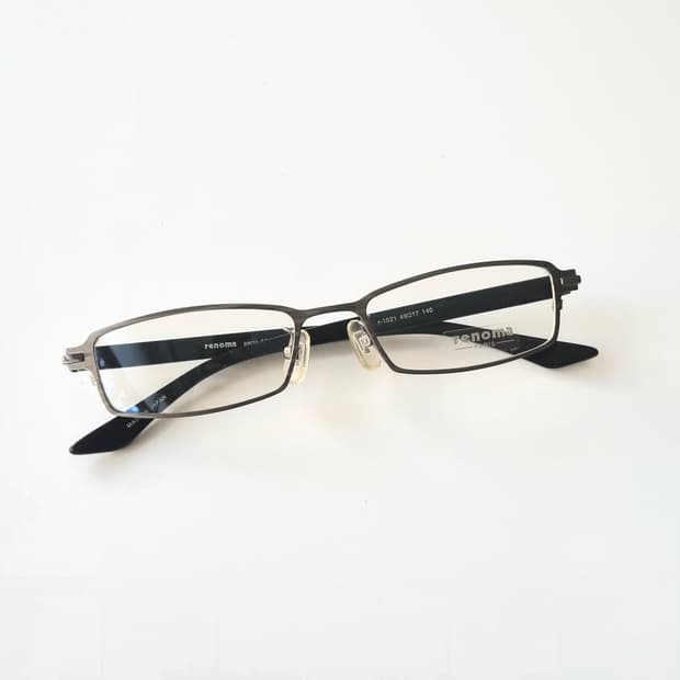 데드스탁 레노마 사각 긱시크 콤비 안경테 1360