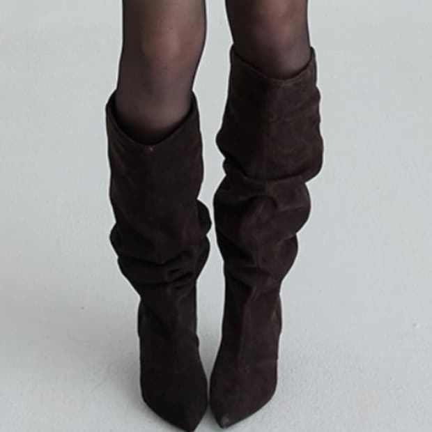 자라 키튼 스웨이드 부츠