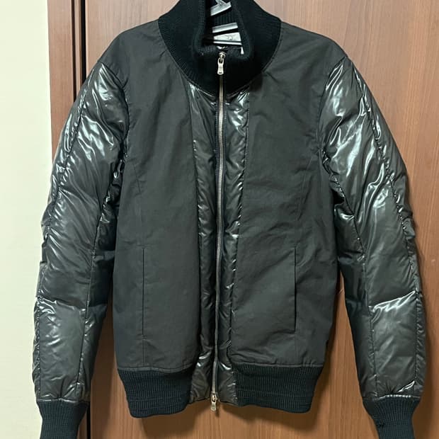 THE VIRIDI ANNE 하이넥 구스다운 플라이트 자켓