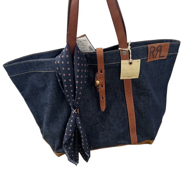 더블알엘 데님 토트백/숄더백/쇼퍼백 OS