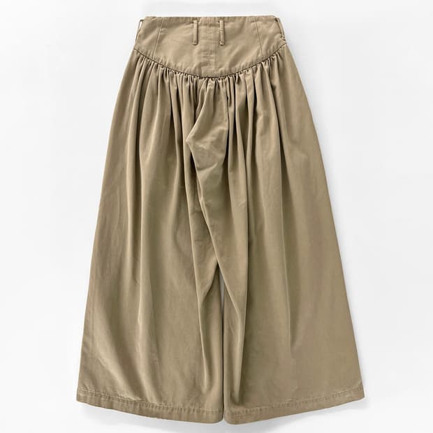 캐피탈 코튼 게더드 와이드 팬츠
