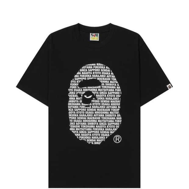 베이프 재팬 에이프 헤드 티셔츠 