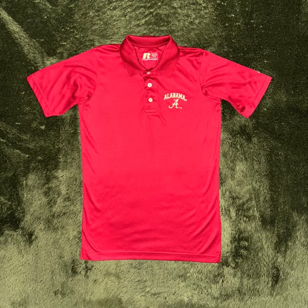 [S] Russell 러셀 애슬레틱 앨라배마 크림슨 타이드 코치 폴로 티