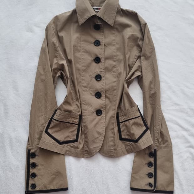 빈티지 00s 긱시크 오리엔탈 단추 셔츠