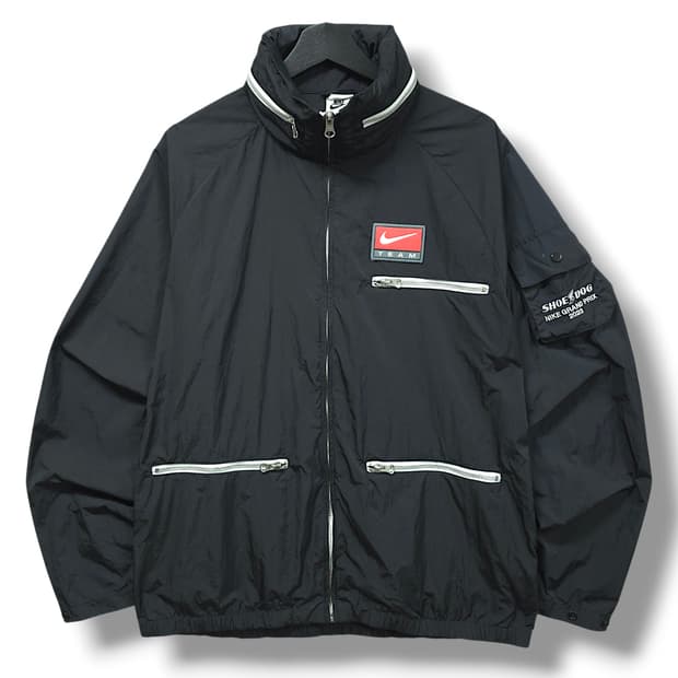 [M] 나이키 블랙 NSW 라이트웨이트 슈독 그랑프리 후드 바람막이
