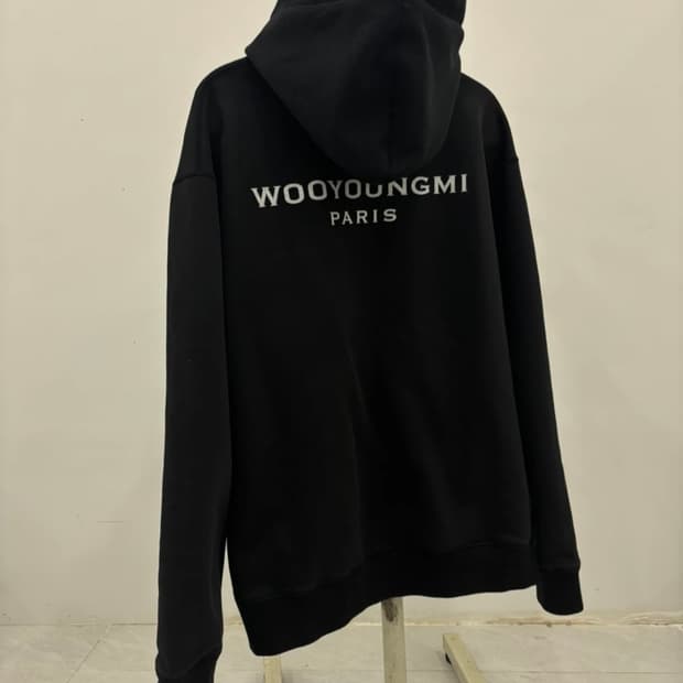 우영미 백로고 후드티 (정품)