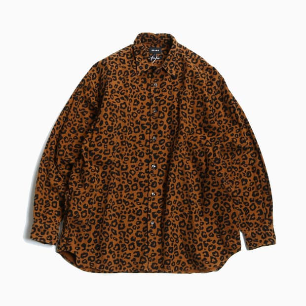 빔즈 코튼플란넬 셔츠 레오파드