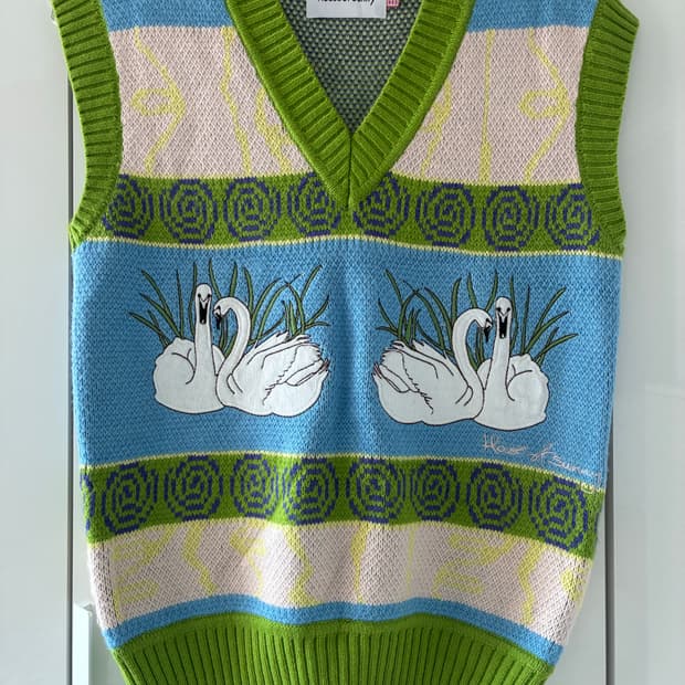 하우스 오브 써니 스완 레이크 니트 베스트 / UK8(S)