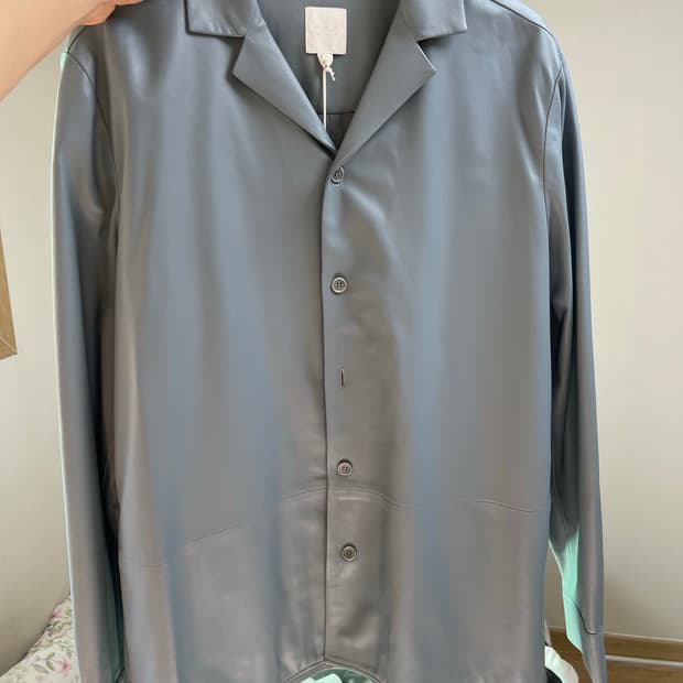 코스 cos 레더 카라셔츠자켓