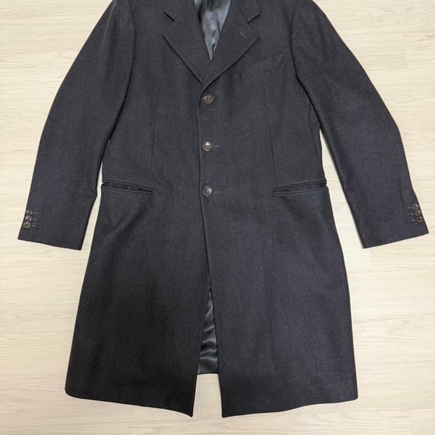 아르마니 꼴레지오니 울 캐시미어 롱 코트