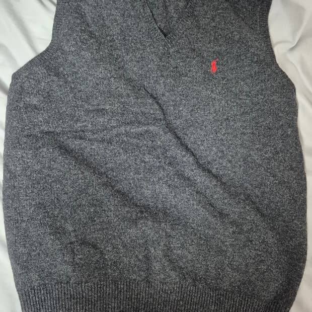 폴로 랄프로렌 울 니트조끼 챠콜 M