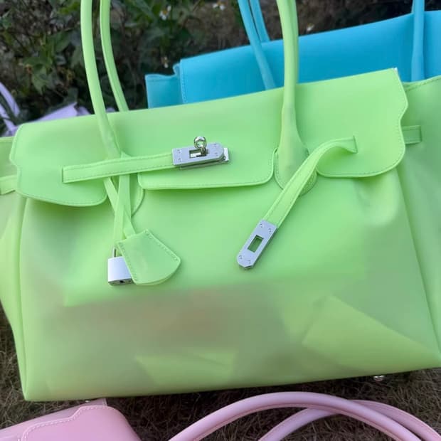 젤리버킨백/jelly firkin bag (neo green)